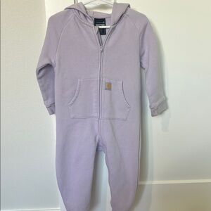 Carhartt Purple Footies One Piece with Hood